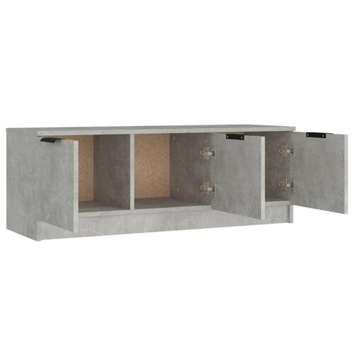 Tv-bord 102x35x36,5 cm konstrueret træ betongrå