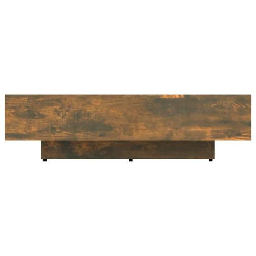 Sofabord 100x49,5x31 cm konstrueret træ røget egetræsfarve