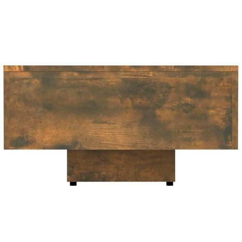 Sofabord 100x49,5x31 cm konstrueret træ røget egetræsfarve