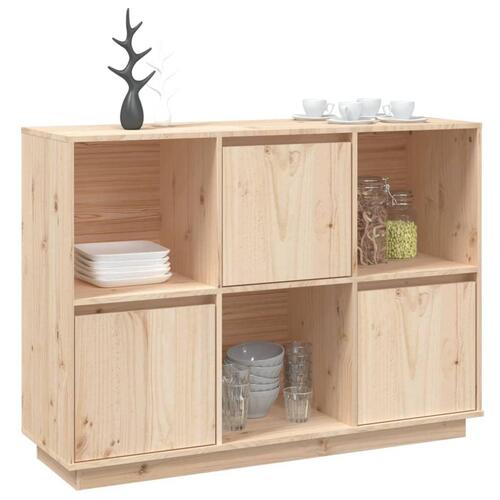 Skænk 110,5x35x80 cm massivt fyrretræ