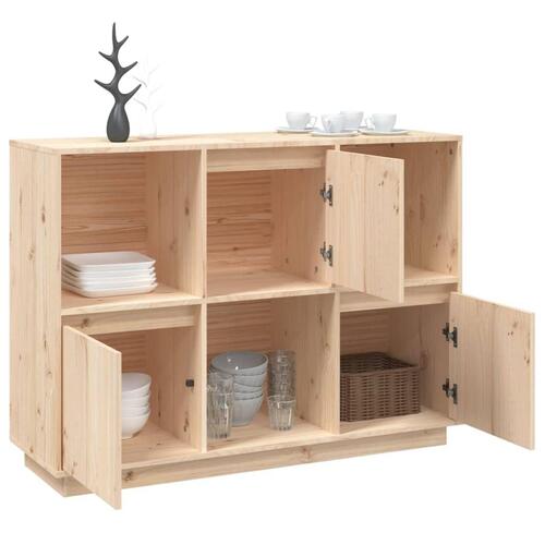 Skænk 110,5x35x80 cm massivt fyrretræ