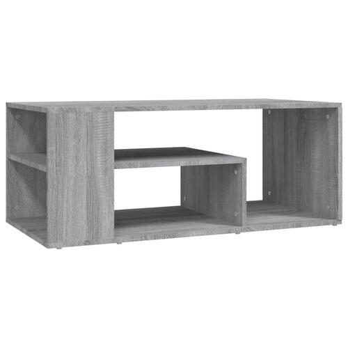 Sofabord 100x50x40 cm konstrueret træ Grå sonoma-eg