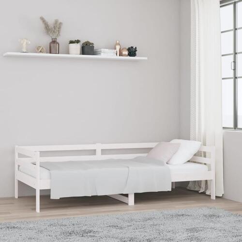 Daybed 90x190 cm massivt fyrretræ hvid