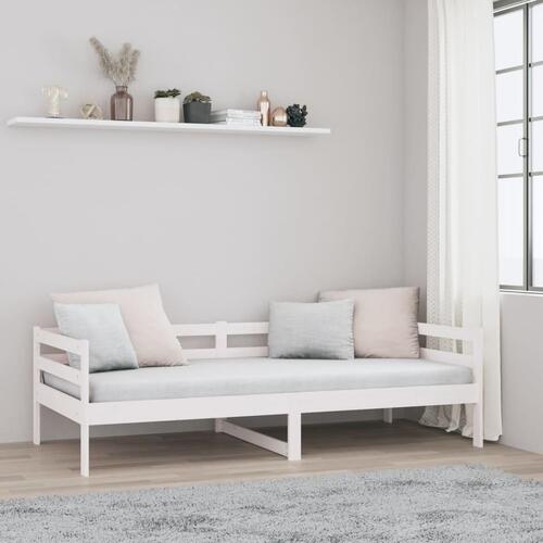 Daybed 90x190 cm massivt fyrretræ hvid