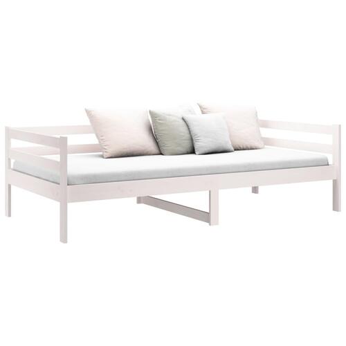 Daybed 90x190 cm massivt fyrretræ hvid