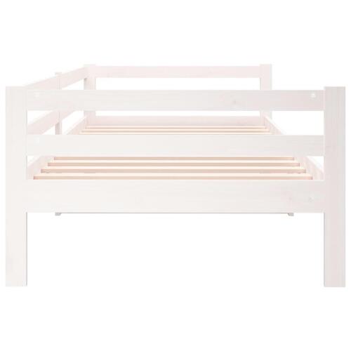 Daybed 90x190 cm massivt fyrretræ hvid