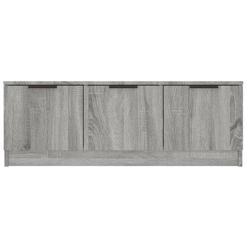 Tv-bord 102x35x36,5 cm konstrueret træ sonoma-eg grå