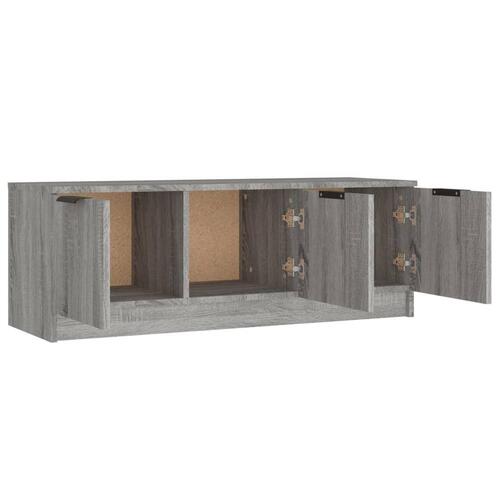 Tv-bord 102x35x36,5 cm konstrueret træ sonoma-eg grå