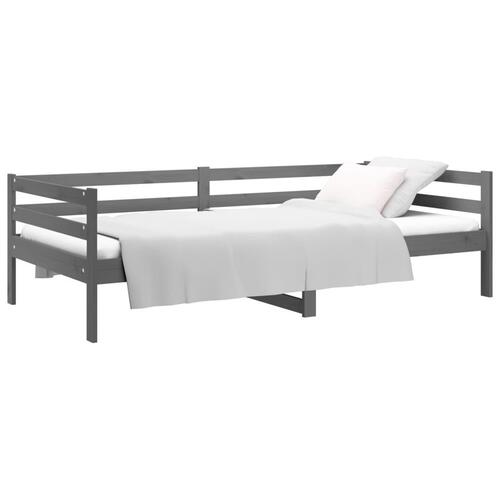 Daybed 90x190 cm massivt fyrretræ grå