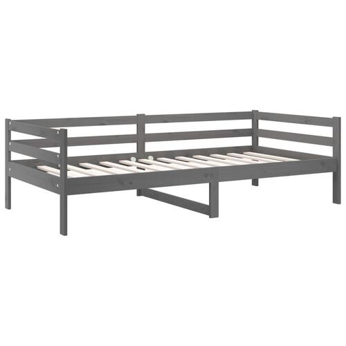 Daybed 90x190 cm massivt fyrretræ grå