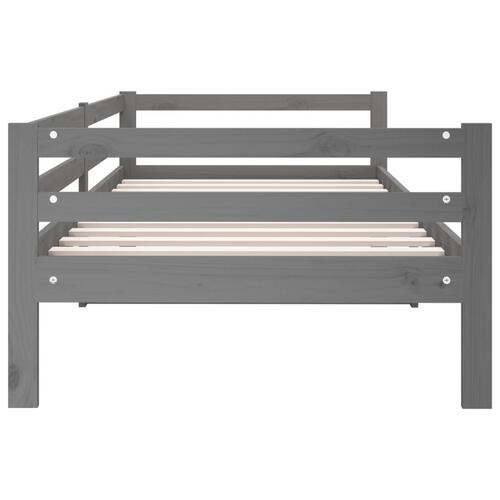 Daybed 90x190 cm massivt fyrretræ grå