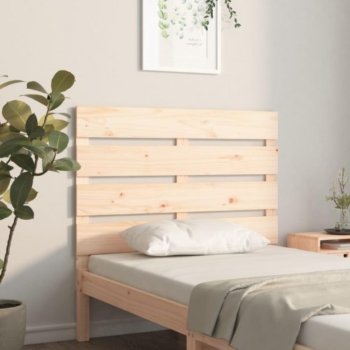 Sengegavl 90×3×80 cm - massivt fyrretræ, lameldesign