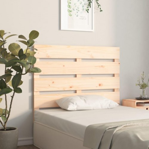 Sengegavl 90×3×80 cm - massivt fyrretræ, lameldesign