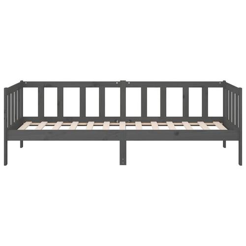 Daybed 90x190 cm massivt fyrretræ grå