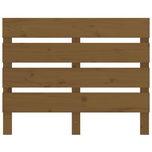 Sengegavl 100 x 3 x 80 cm i massivt fyrretræ - gyldenbrun
