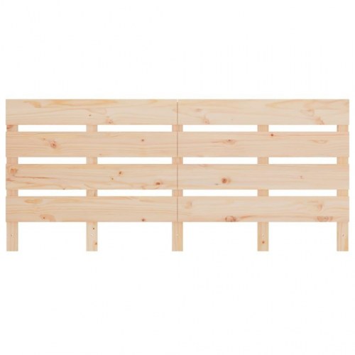 Sengegavl 120×3×80 cm i massivt fyrretræ - lameldesign