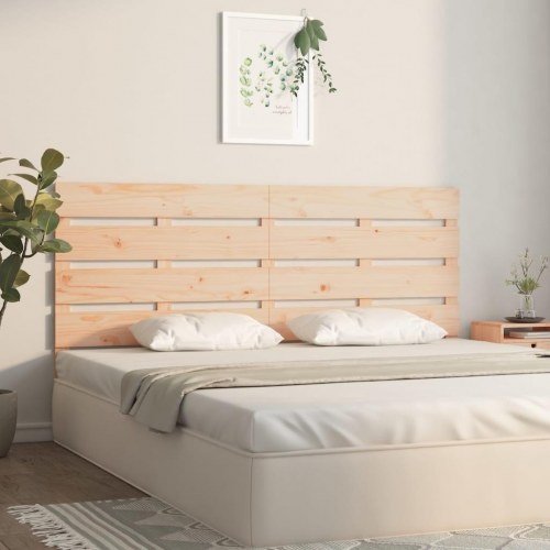 Sengegavl 120×3×80 cm i massivt fyrretræ - lameldesign