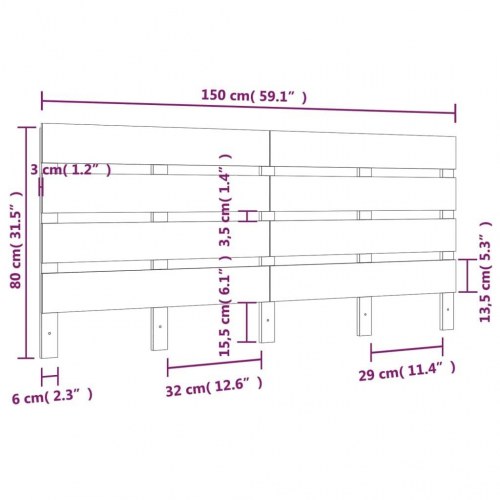 Sengegærde 186x4x100 cm massivt fyrretræ hvid
