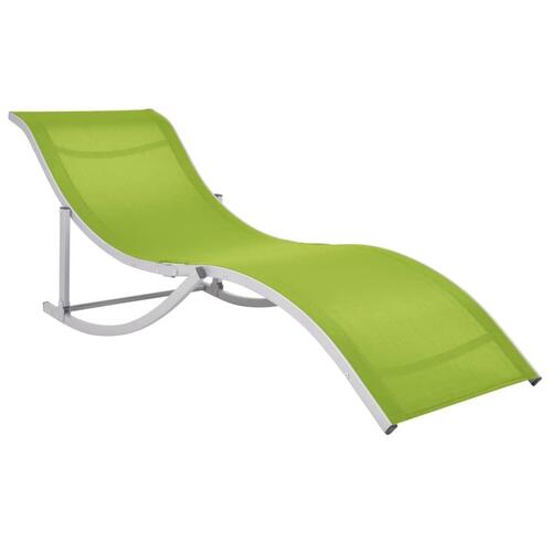 Foldbare liggestole 2 stk. textilene grøn
