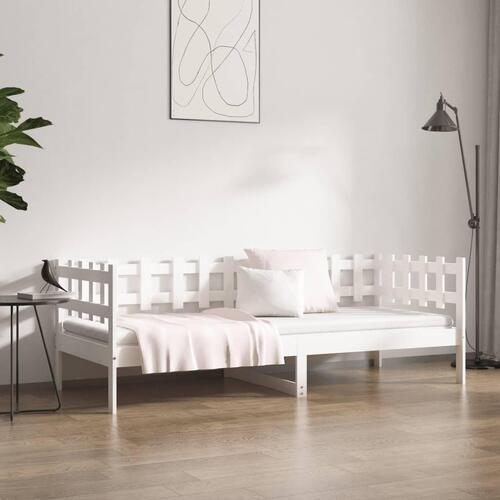 Daybed 90x190 cm massivt fyrretræ hvid