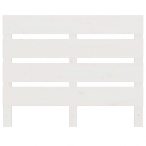 Sengegavl 75×3×80 cm - massivt fyrretræ, hvid