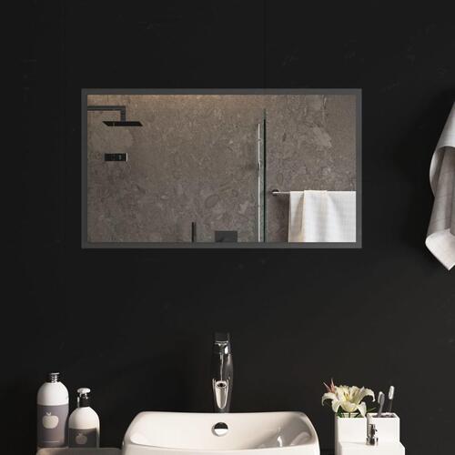 Badeværelsesspejl med LED-lys 70x40 cm