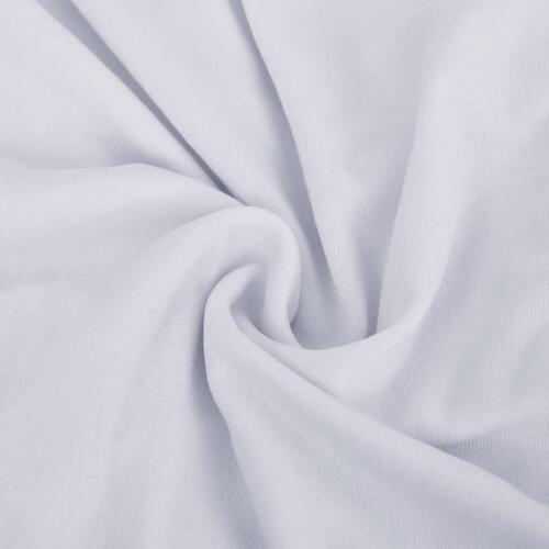 Elastisk 3-personers sofabetræk polyesterjersey hvid