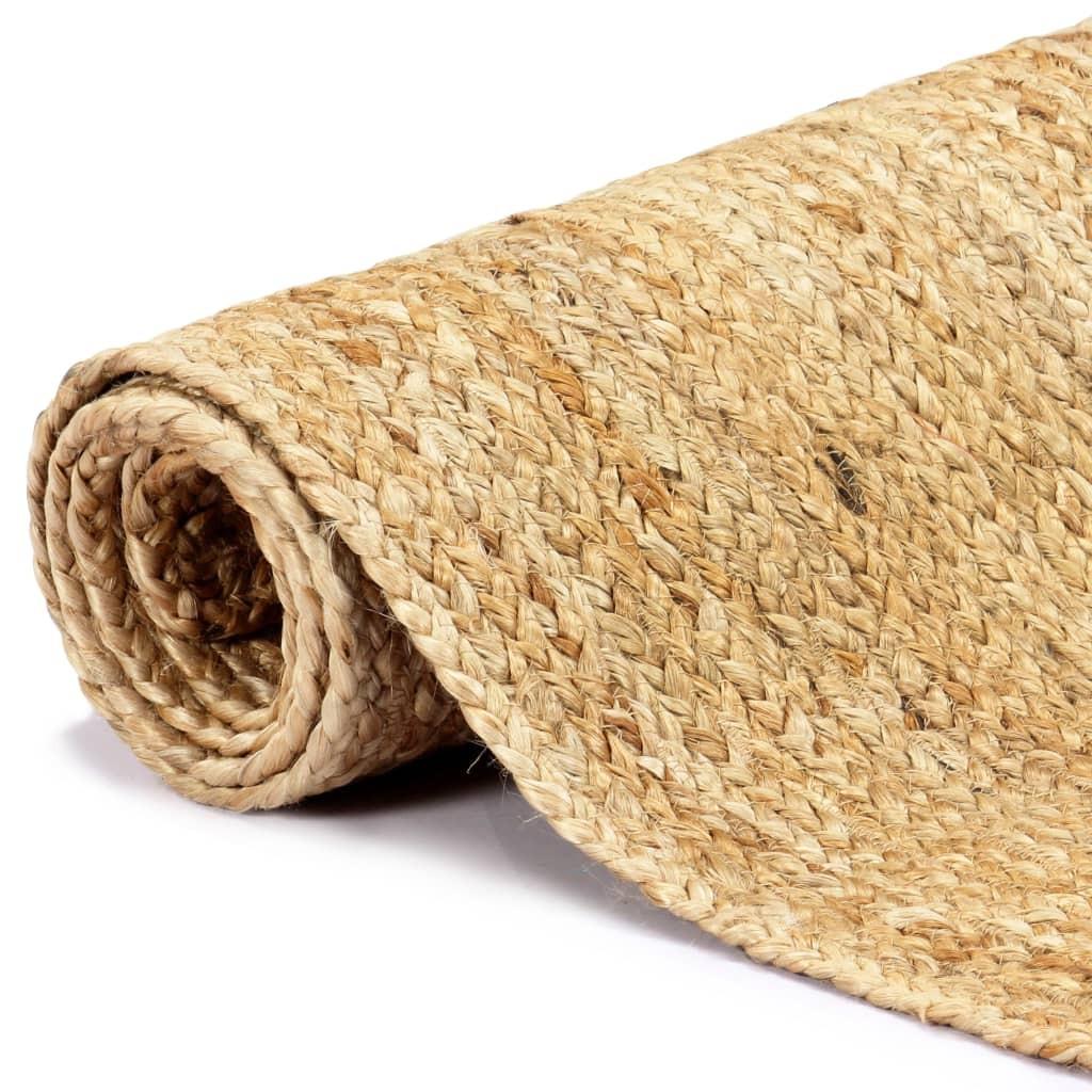 Håndlavet gulvtæppe 180x250 cm jute