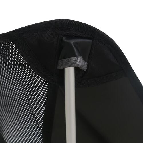 Foldbare campingstole 2 stk. m. bæretaske 54x50x65 cm aluminium