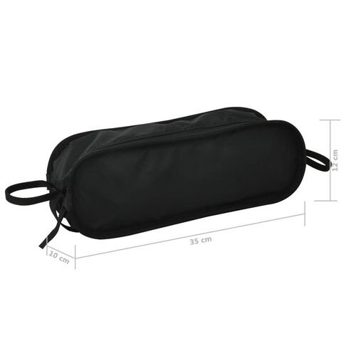 Foldbare campingstole 2 stk. m. bæretaske 54x50x65 cm aluminium