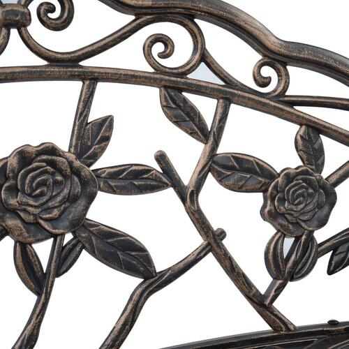 Bistrobænk 100 cm bronzestøbt aluminium