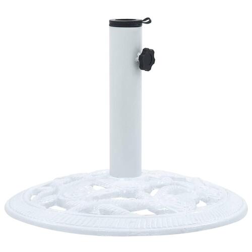 Parasolfod 9 kg 40 cm støbejern hvid