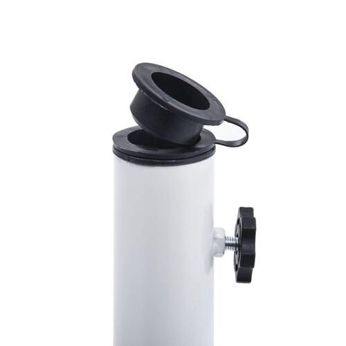 Parasolfod 9 kg 40 cm støbejern hvid