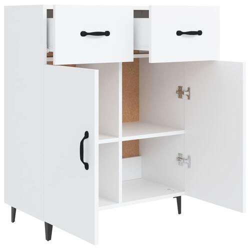 Skænk 69,5x34x90 cm konstrueret træ hvid