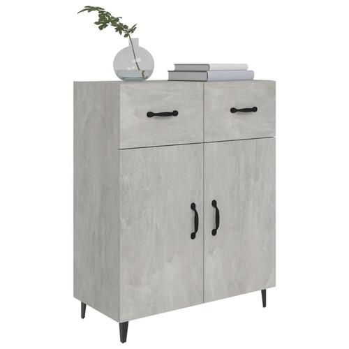 Skænk 69,5x34x90 cm konstrueret træ betongrå