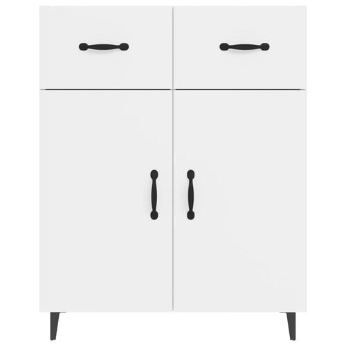 Skænk 69,5x34x90 cm konstrueret træ hvid højglans