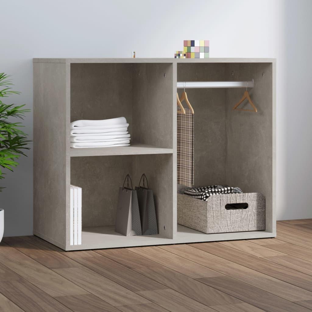 Skab 80x40x65 cm konstrueret træ betongrå