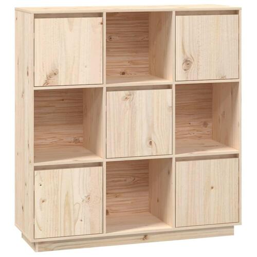 Reol 110,5x35x117 cm massivt fyrretræ
