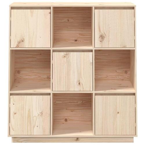 Reol 110,5x35x117 cm massivt fyrretræ