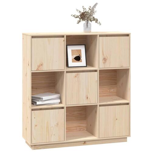 Reol 110,5x35x117 cm massivt fyrretræ