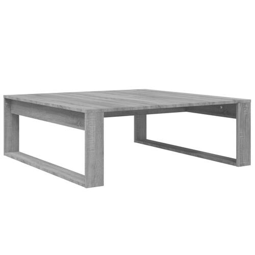 Sofabord 100x100x35 cm konstrueret træ grå sonoma-eg