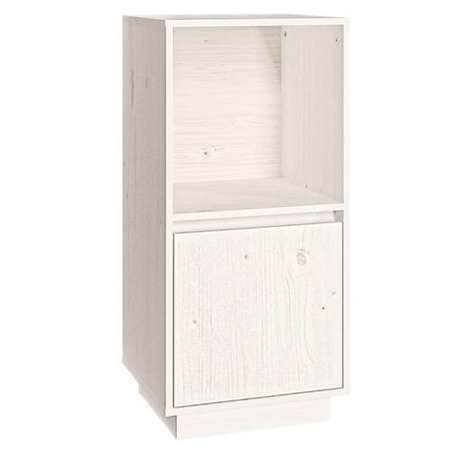 Skænk 38x35x80 cm massivt fyrretræ hvid