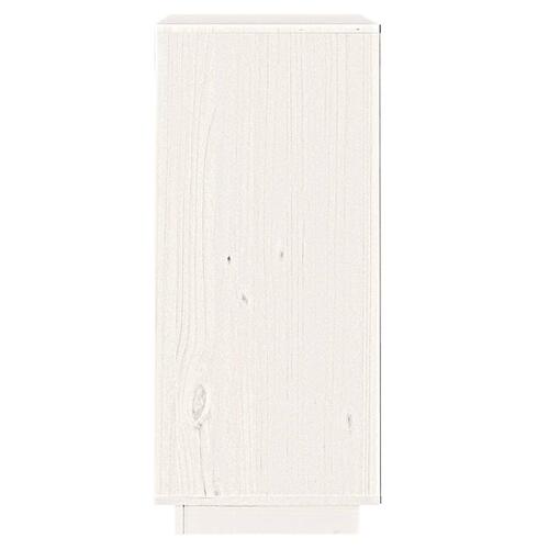 Skænk 38x35x80 cm massivt fyrretræ hvid