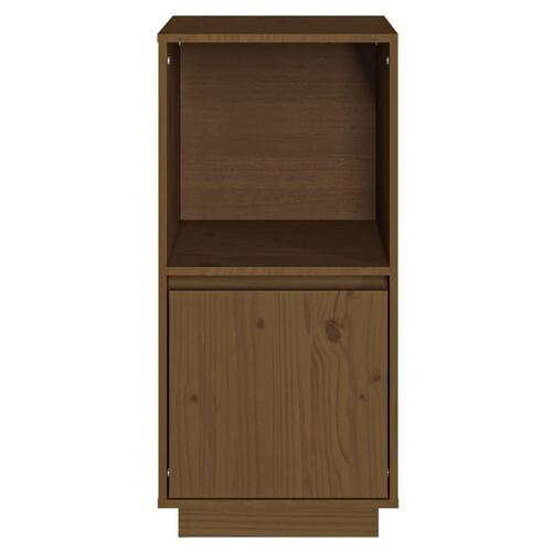 Skænk 38x35x80 cm massivt fyrretræ gyldenbrun
