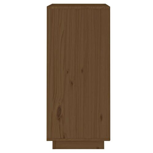 Skænk 38x35x80 cm massivt fyrretræ gyldenbrun
