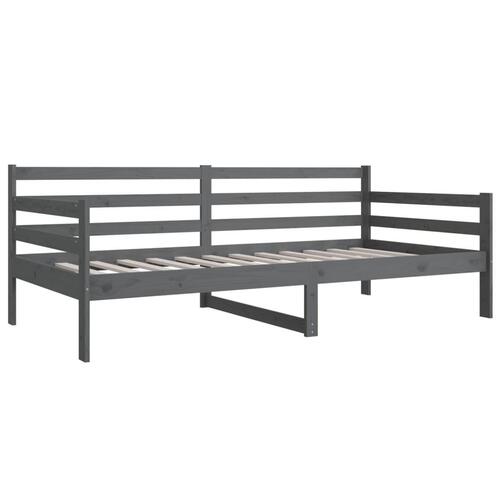Daybed 90x190 cm massivt fyrretræ grå