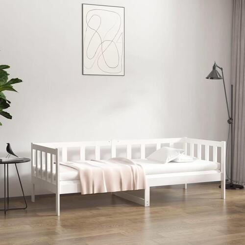 Daybed 90x190 cm massivt fyrretræ hvid