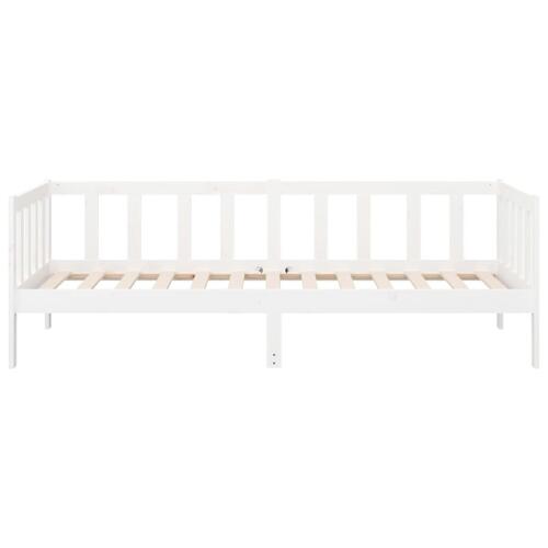 Daybed 90x190 cm massivt fyrretræ hvid