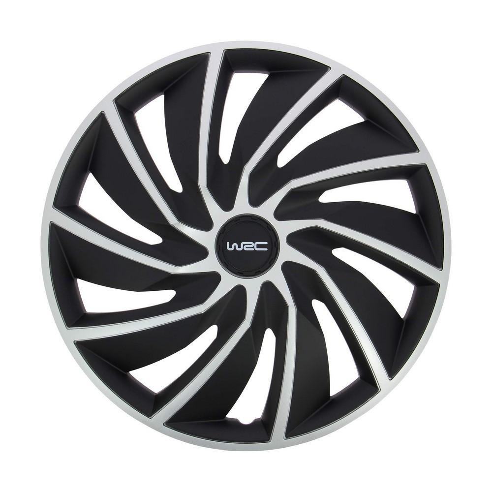 WRC Turbo hjulkapsler 14" - grå/sort