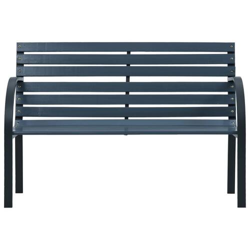 Havebænk 120 cm træ grå
